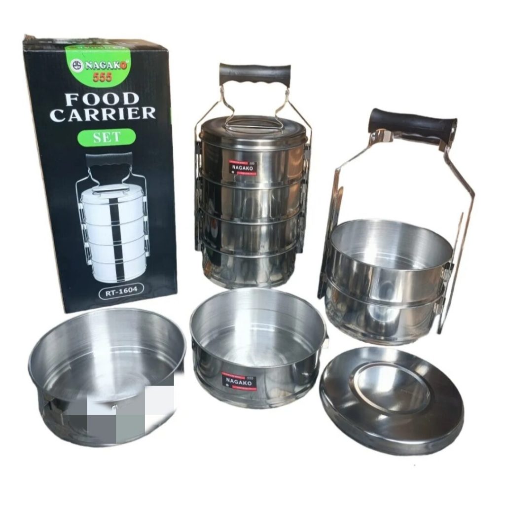 Rantang stainless steel 4 susun / Food Carrier Stainless 4 susun
