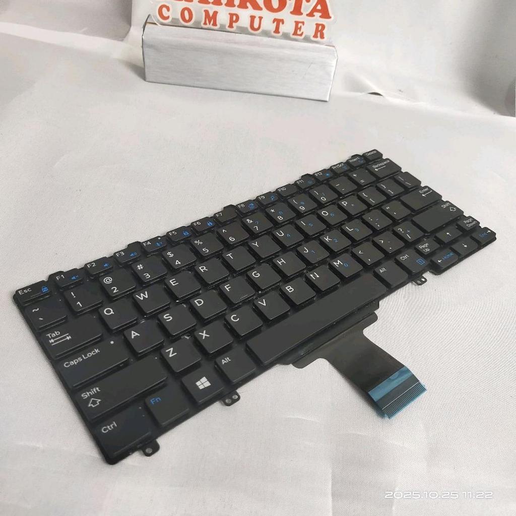 Keyboard Laptop Dell Latitude tipe E5250 E5270 E7250 E7270 11-3150 11-3160 12-3275 12-7275 TANPA LAM