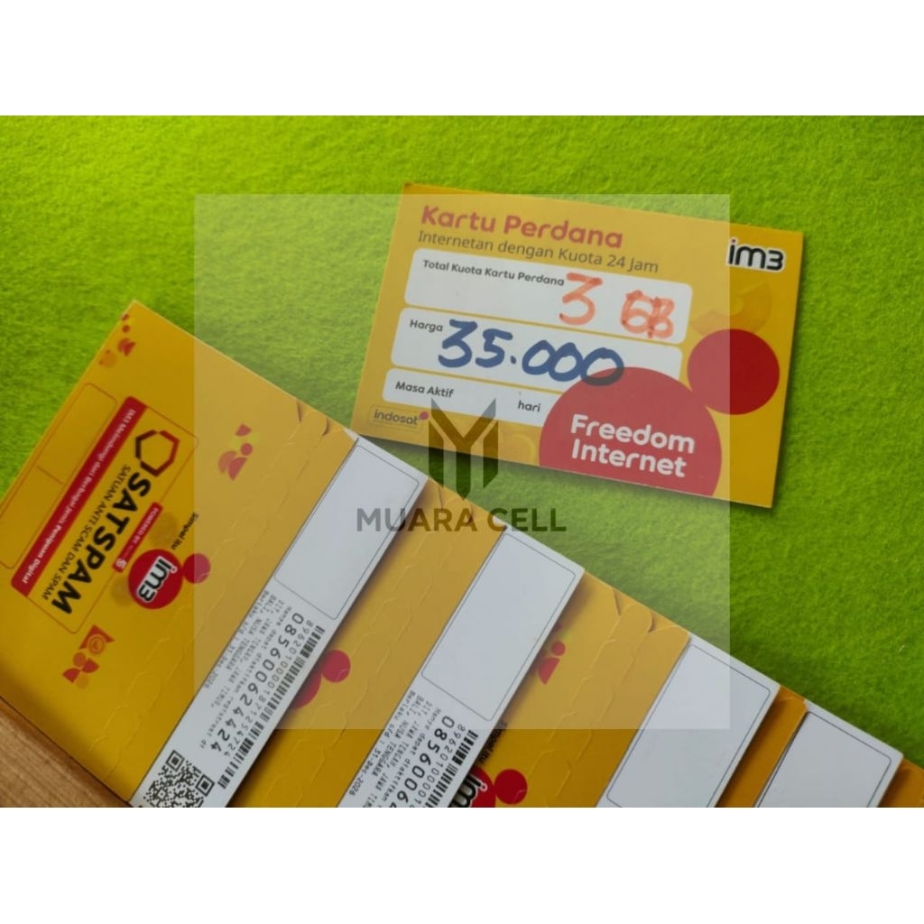 Kartu perdana Indosat 8Gb
