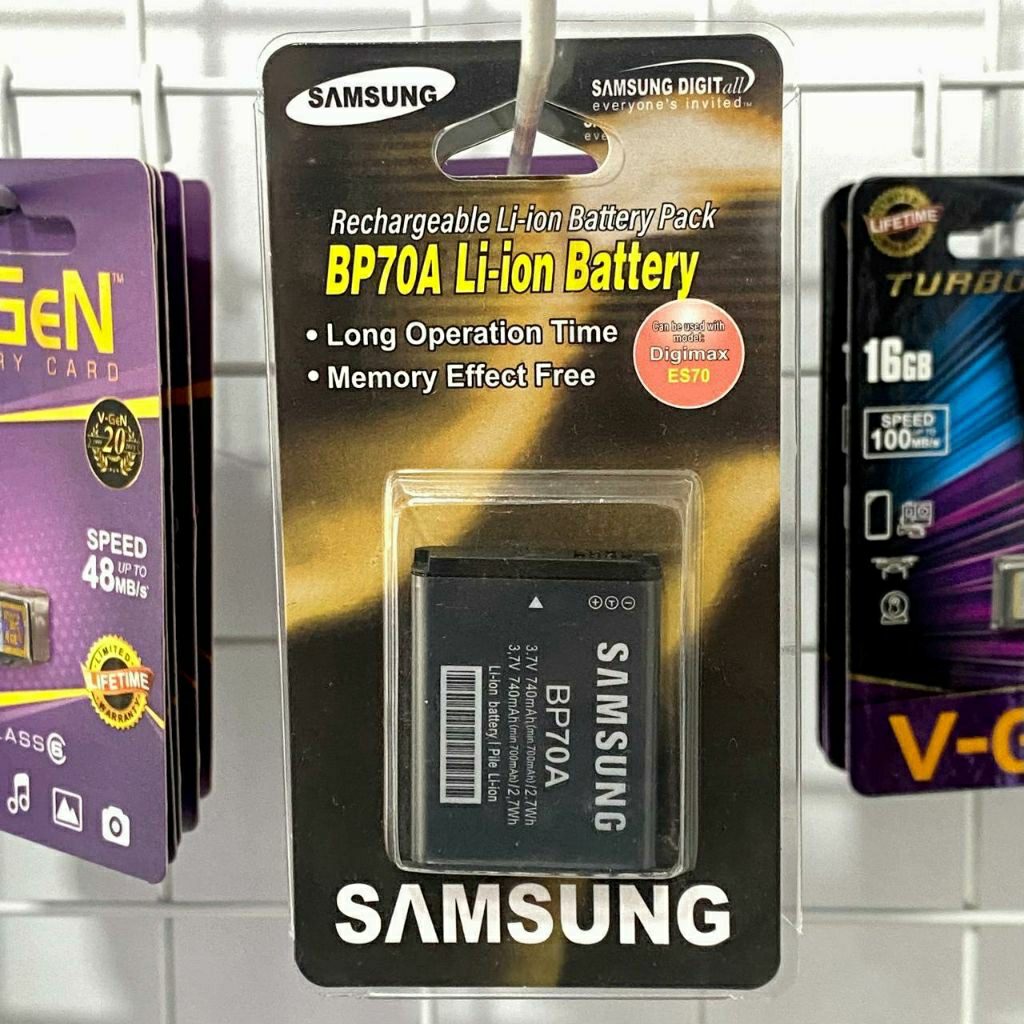 Baterai Kamera Digital Samsung SL60 ES65 PL80 ST70 TL105 WB30F DV150F AQ100 BP-70A
