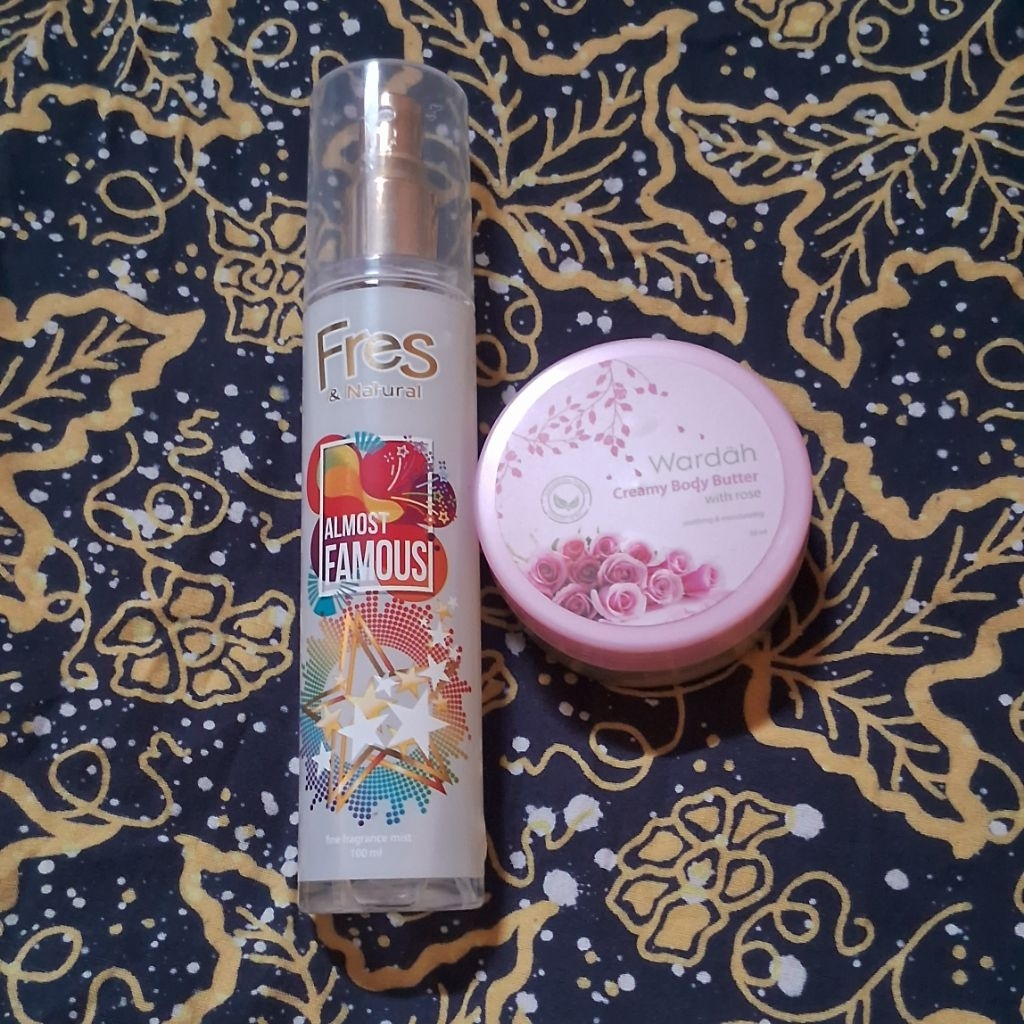 preloved original Wardah body butter dan fresh parfum