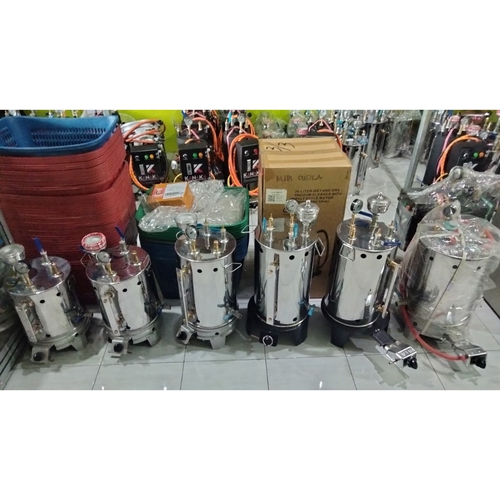 BOILER/SETRIKA UAP SET KAPASITAS 5 LITER, 10 LITER, 15 LITER, 20 LITER