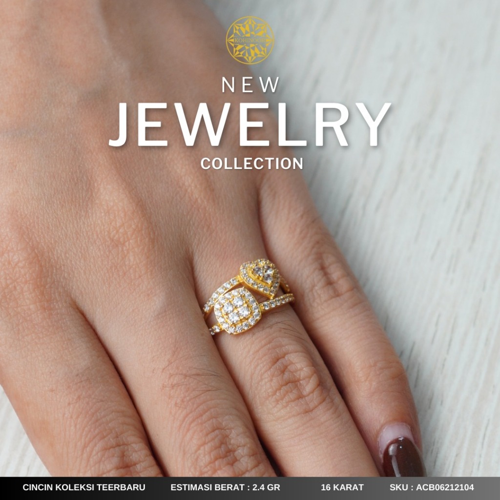 KOHINOOR NEW CINCIN EMAS  MODEL PERMATA 16K