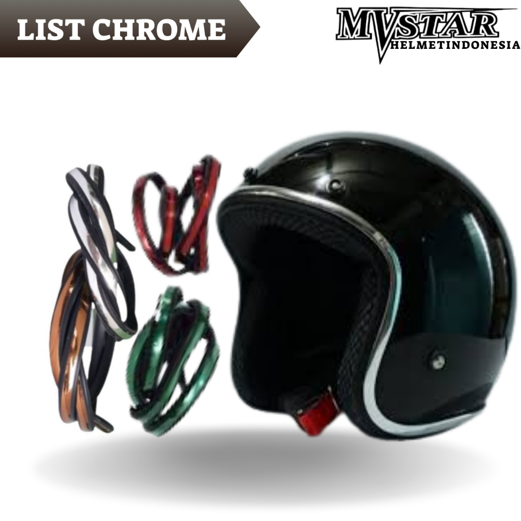 List Karet Helm 96 cm list chrome list universal List helm bogo SILVER