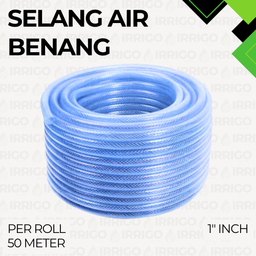 PER ROLL - Selang Air Benang 1" Inch (50 Meter) Ekonomis Selang Air Serbaguna