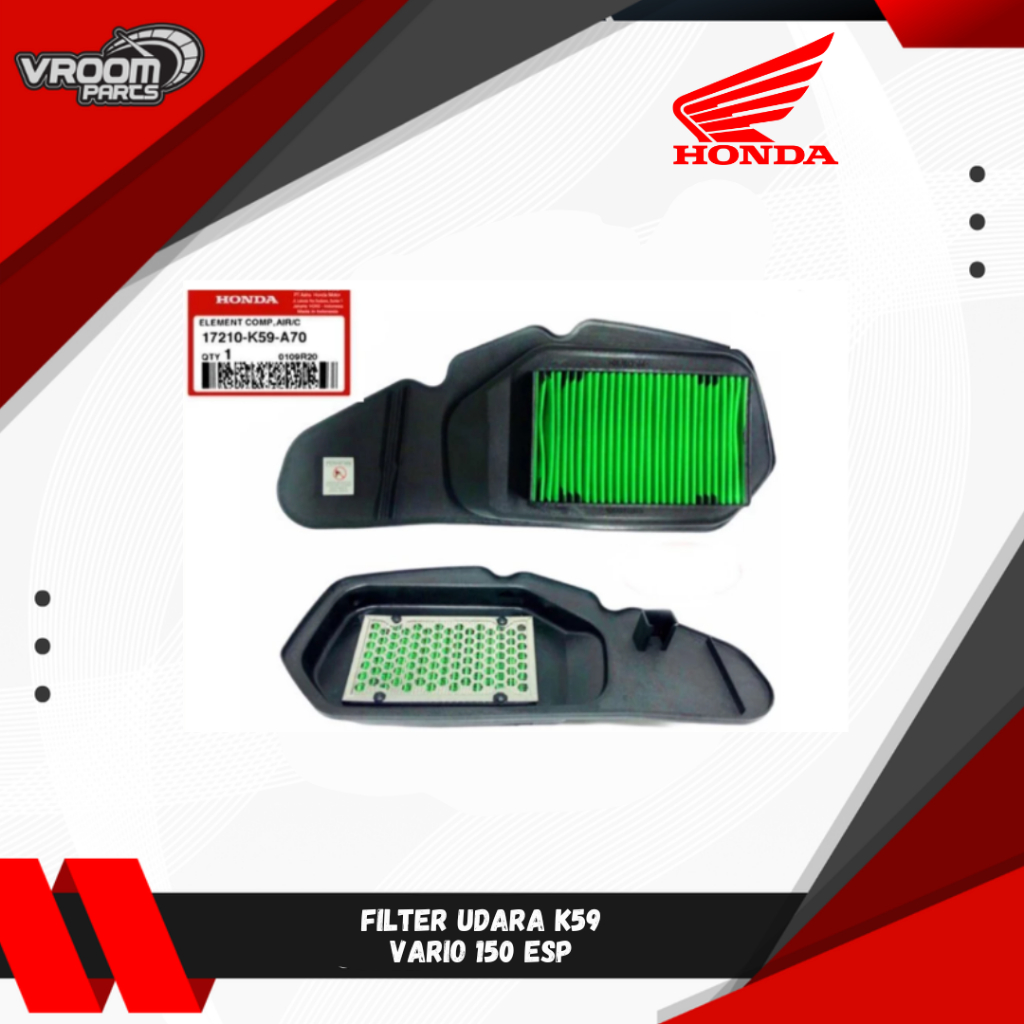 FILTER UDARA SARINGAN UDARA K59 VARIO 150 ESP K59J 2018 - 2022 K59