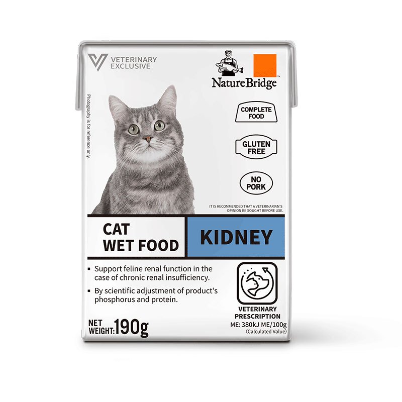 NATURE BRIDGE Wet Cat Kidney Care 190gr - Nutrisi Pendukung Kesehatan Ginjal Kucing