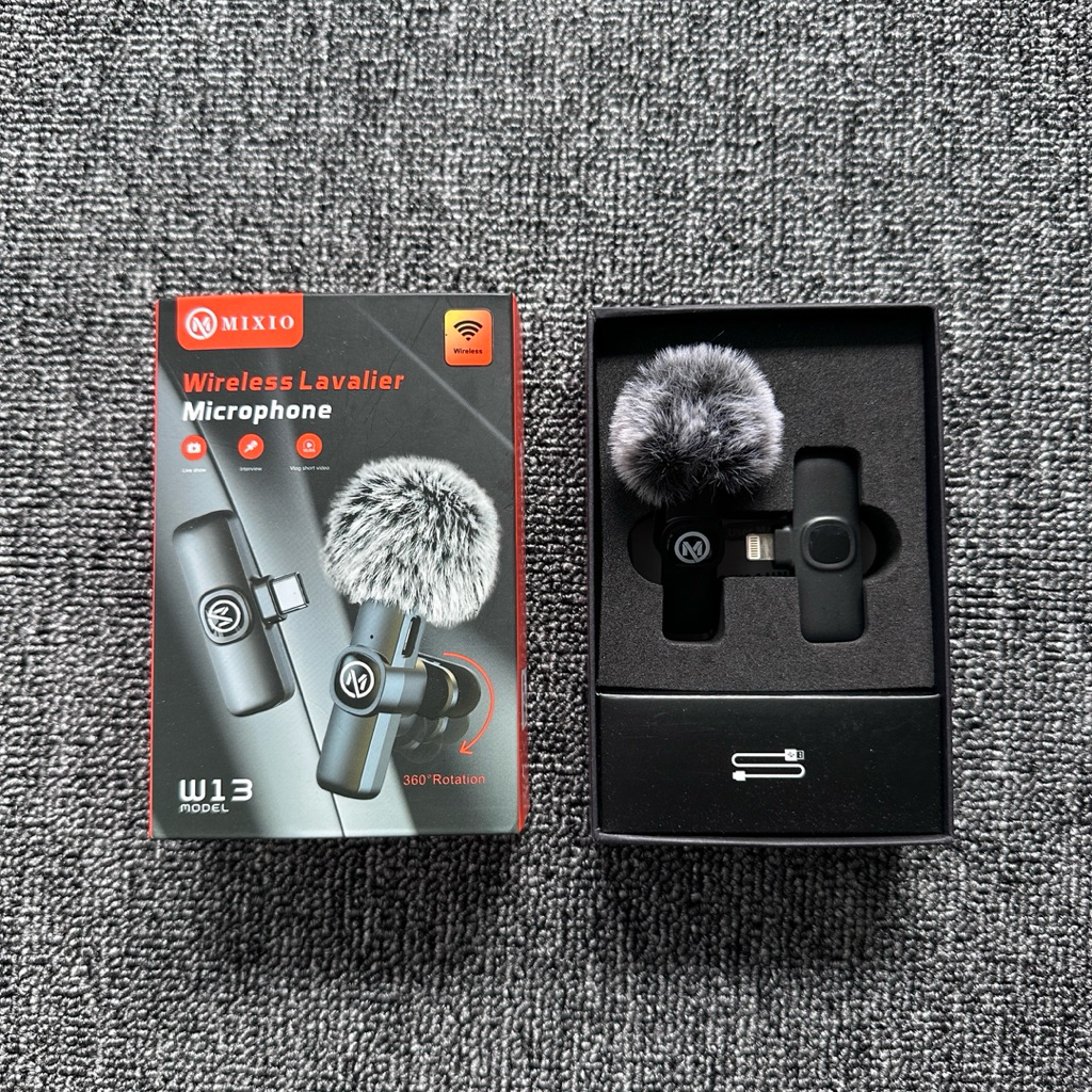 [PRELOVED] MIXIO W13 Mikrofon Lavalier Nirkabel Mixio dengan Pengurangan Kebisingan Otomatis