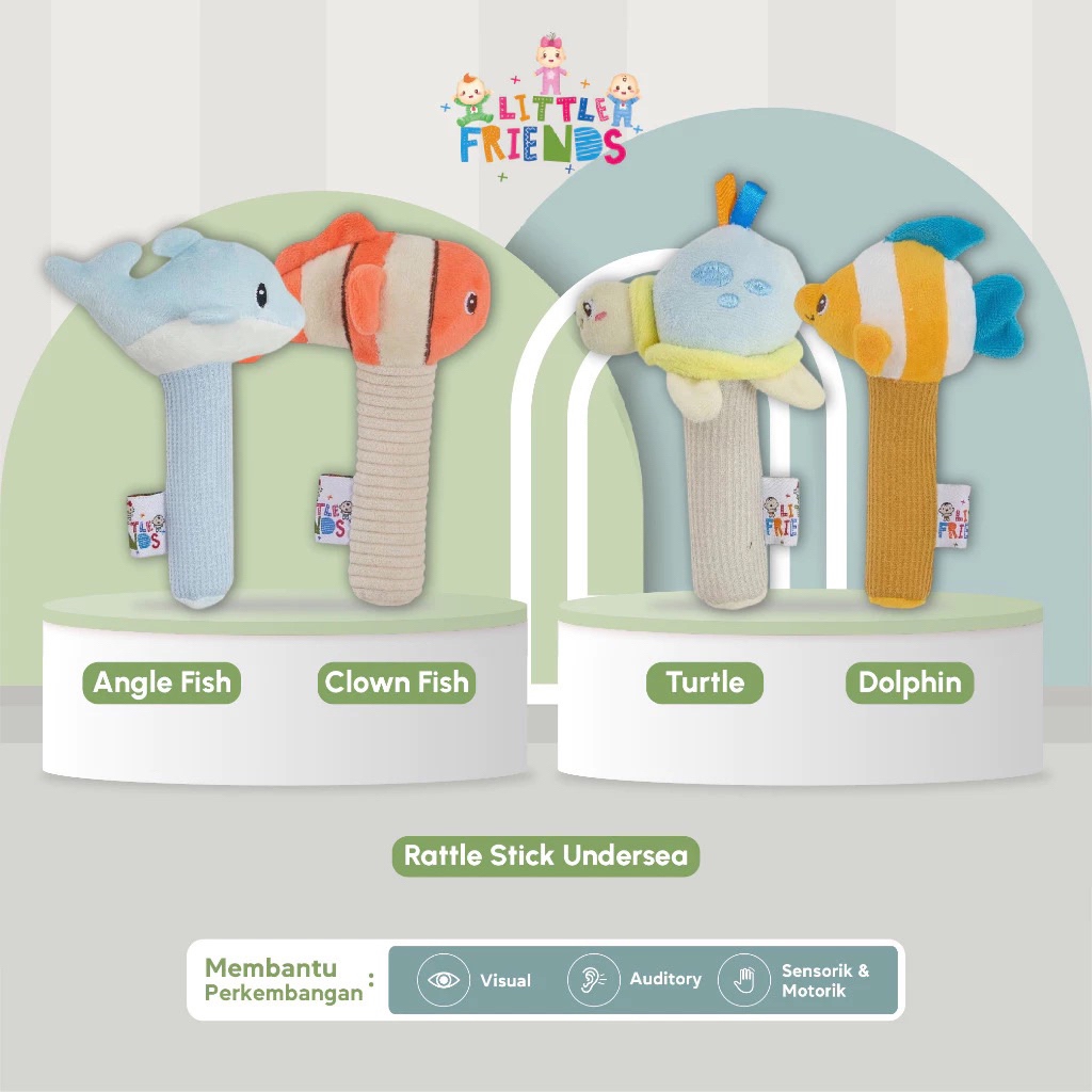 Rattle Stick Undersea – Mainan Edukatif Bayi 3+ Bulan