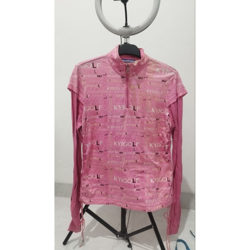 ATASAN WANITA LENGAN PANJANG BAJU GOLF PINK