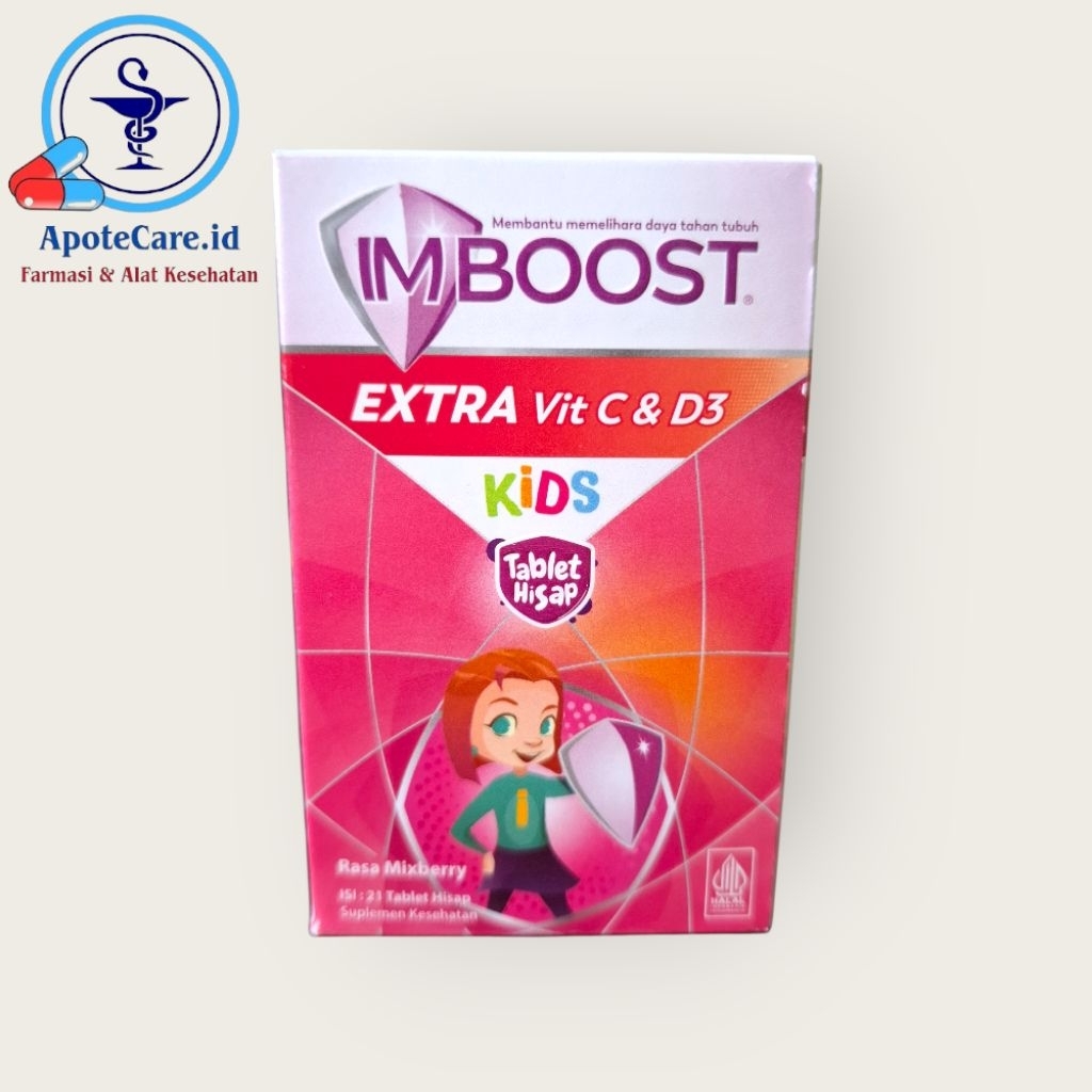 VITAMIN ANAK IMBOOST EXTRA VITAMIN C + D3 TABLET HISAP