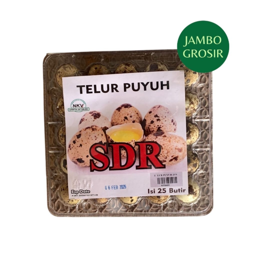 Telur Puyuh isi 25 Kemasan Mika