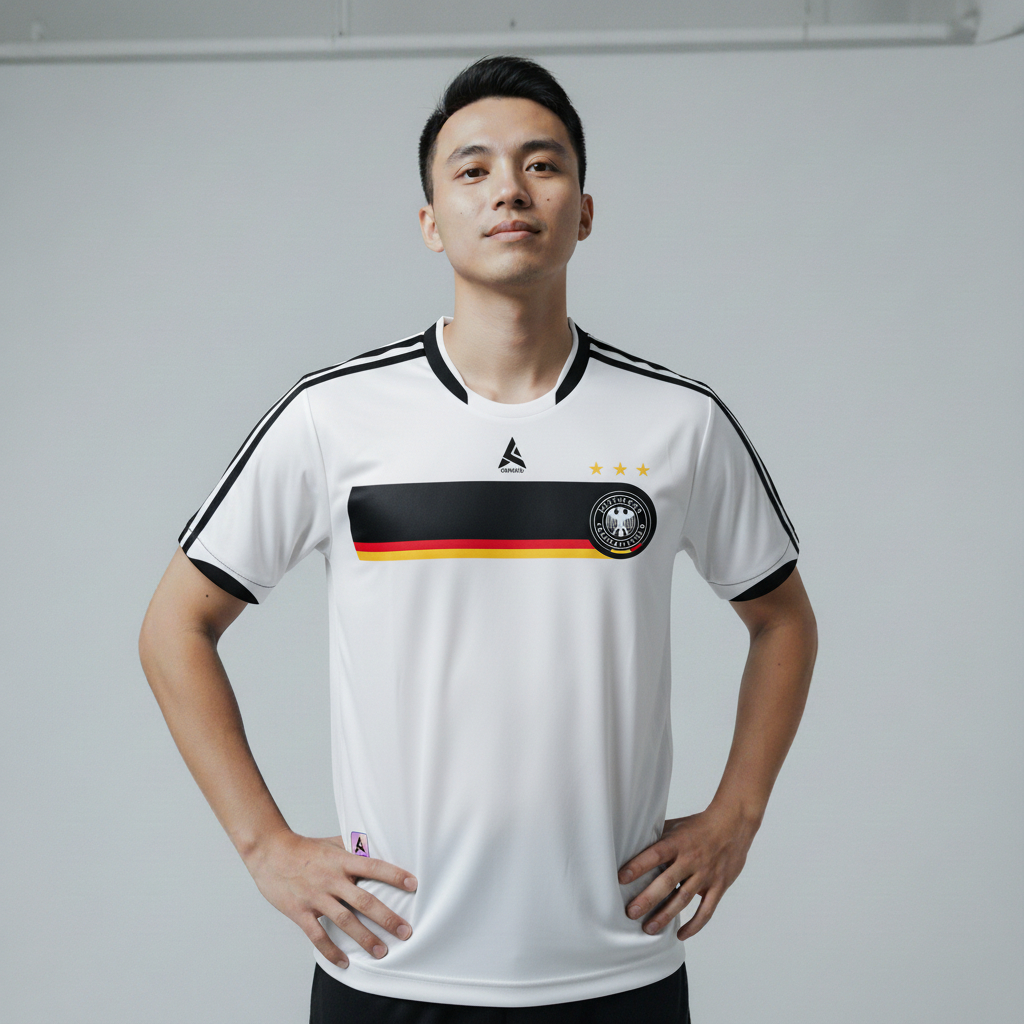 ATHLETIC SPORTWEAR - Jersey Bola Fantasy Jerman 2008-2010 Fullprinting Casual - Atasan
