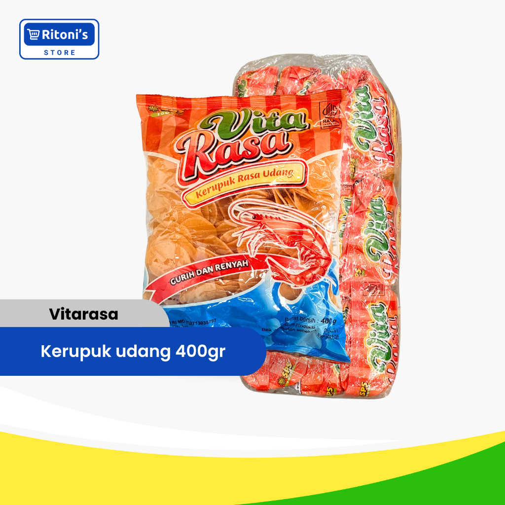 Vitarasa Kerupuk Udang 400gr (1 Bal/12 Pcs)