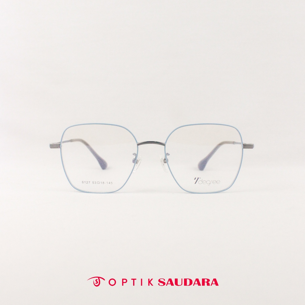 Optik Saudara - Frame 7 Degree - Kacamata Wanita Model Kotak Modern Style F SD6127 C5 53