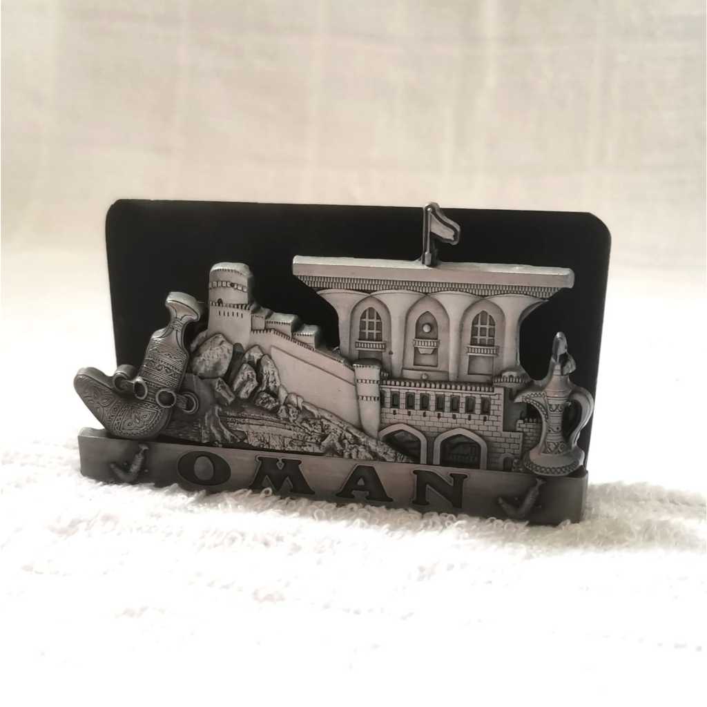 Pajangan Name Card Holder Metal Oman Preloved