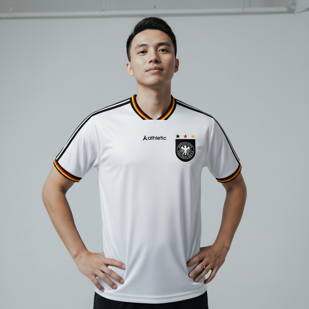 ATHLETIC SPORTWEAR - Jersey Bola Fantasy Jerman Home 1996-1998 Fullprinting Casual - Atasan