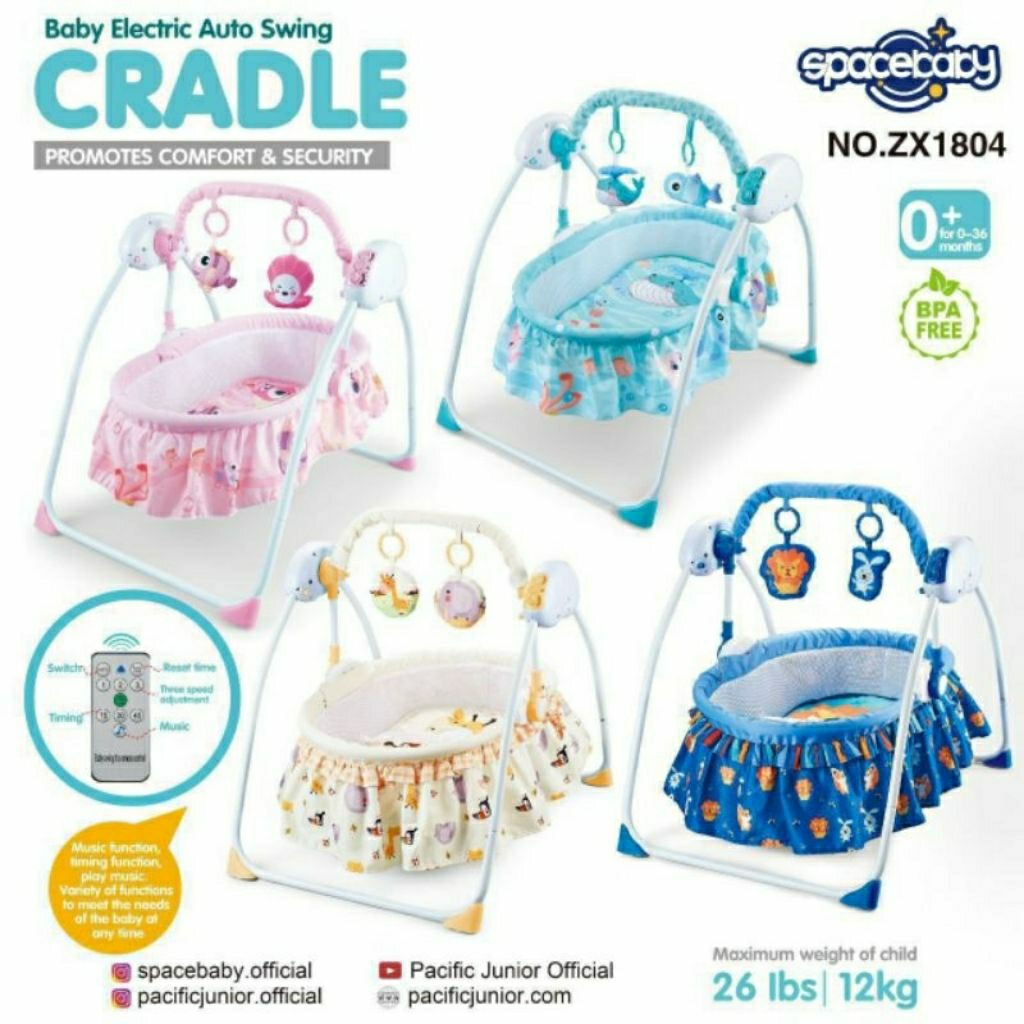 CocoLatte Bouncer / Space Baby Cradle Elektric Auto Swing SB-1804 / Weeler Snuggle 2.0 With Footrest