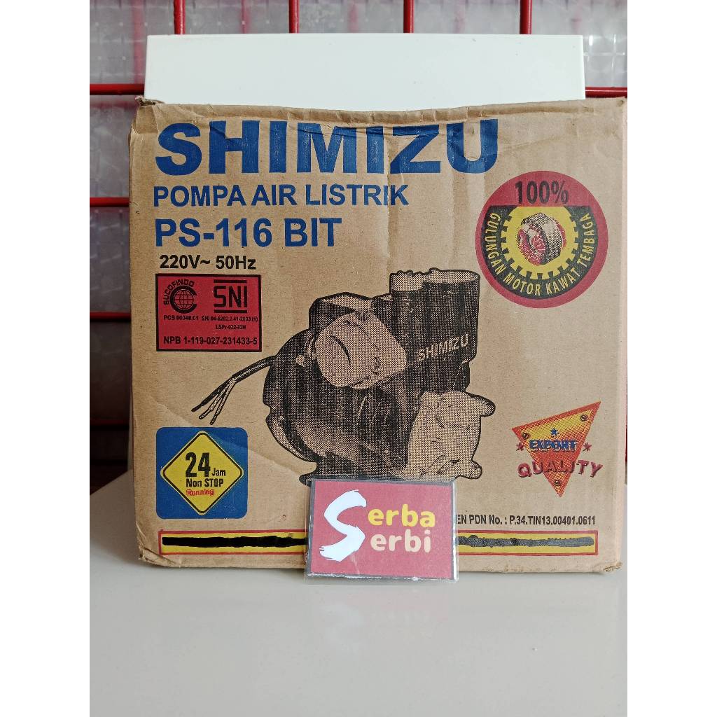 *PS-116 BIT SHIMIZU*Pompa air listrik manual Shimizu