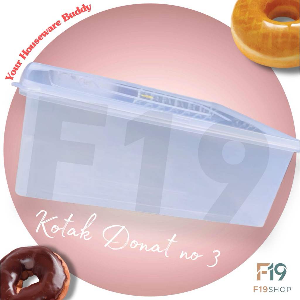 Kotak donat/ durian/ bika ambon plastik bening no 3 GM