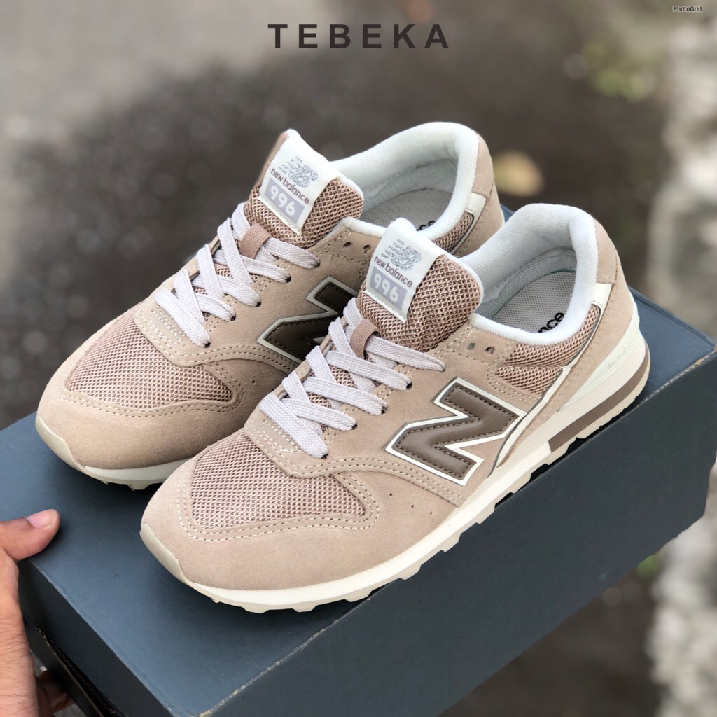 Sneakers New Balance Classic 996 Suede Women’s [WL996C62] Beige Brown White Grey Original