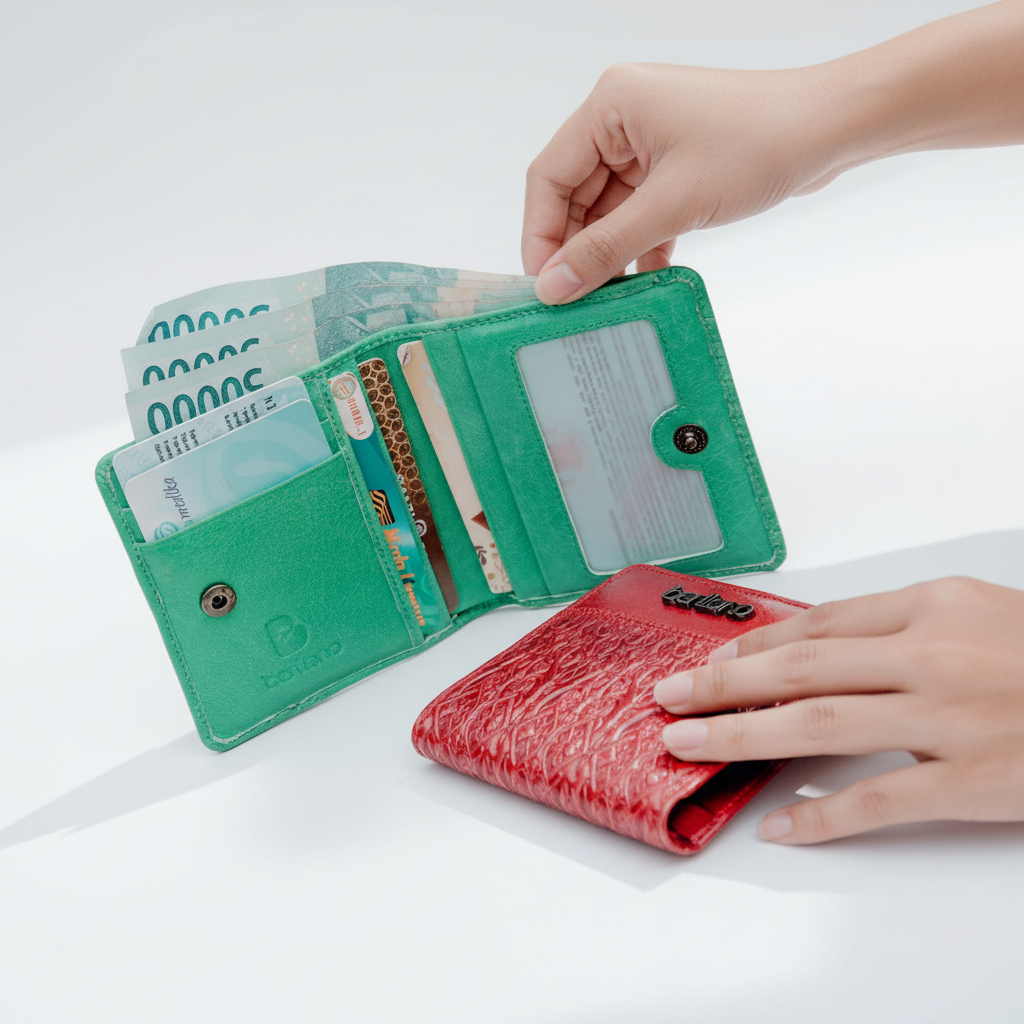 Berliano Leather Minibox Wallet - Dompet Kecil Kulit