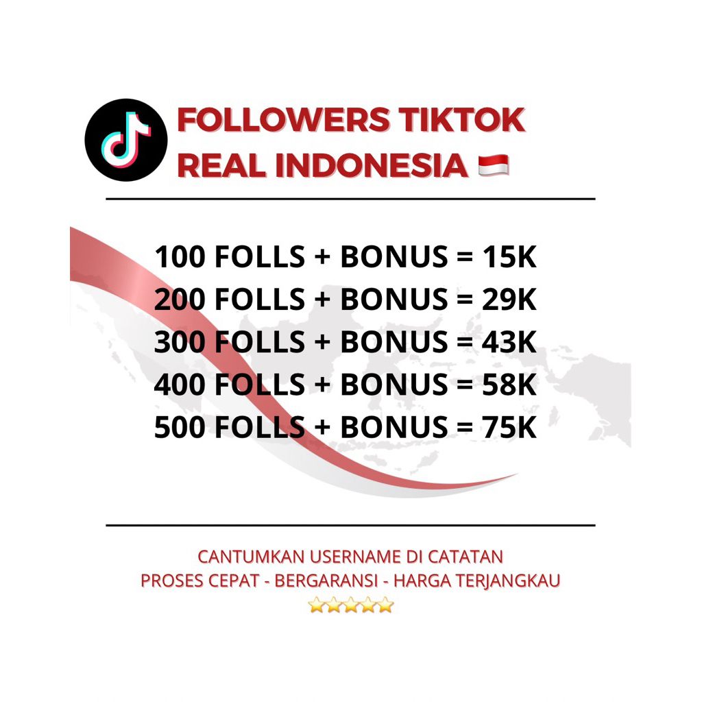Follower Tiktok TT Real Aktif Indonesia Bergaransi