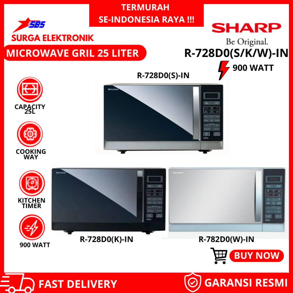 Microwave Sharp R-728 25 Liter / Microwave Grill