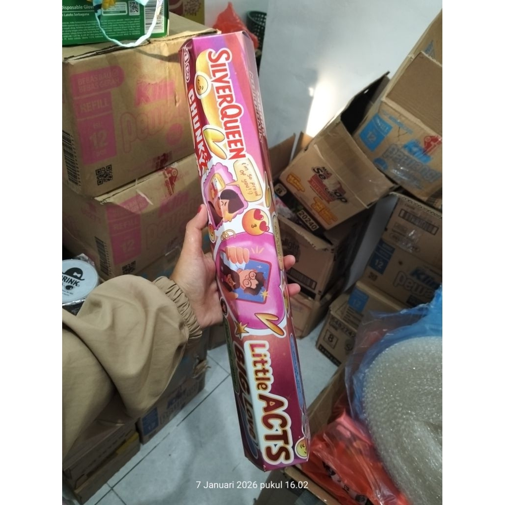 READY STOCK! SILVERQUEEN SILVER QUEEN CHUNKY BAR COKLAT 1KG KING SIZE LIMITED EDITION