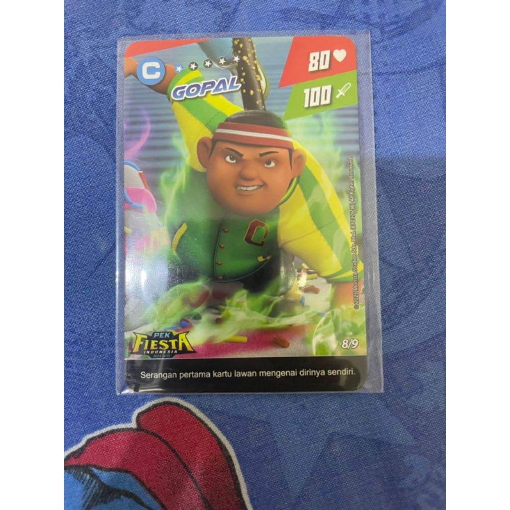 Kartu Boboiboy Monsta Galaxy Card Pek Fiesta Gopal