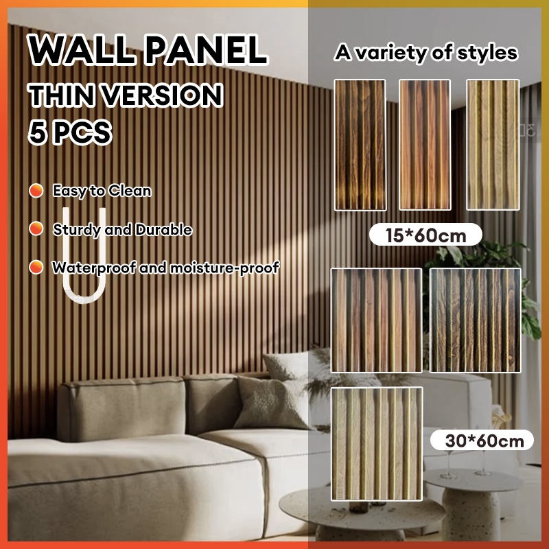 Wall Panel 3D PVC Wallpaper Dinding Wallpanel /Wall Panel 3D PVCWallpaper Home Ornamen Bisa Dibersih