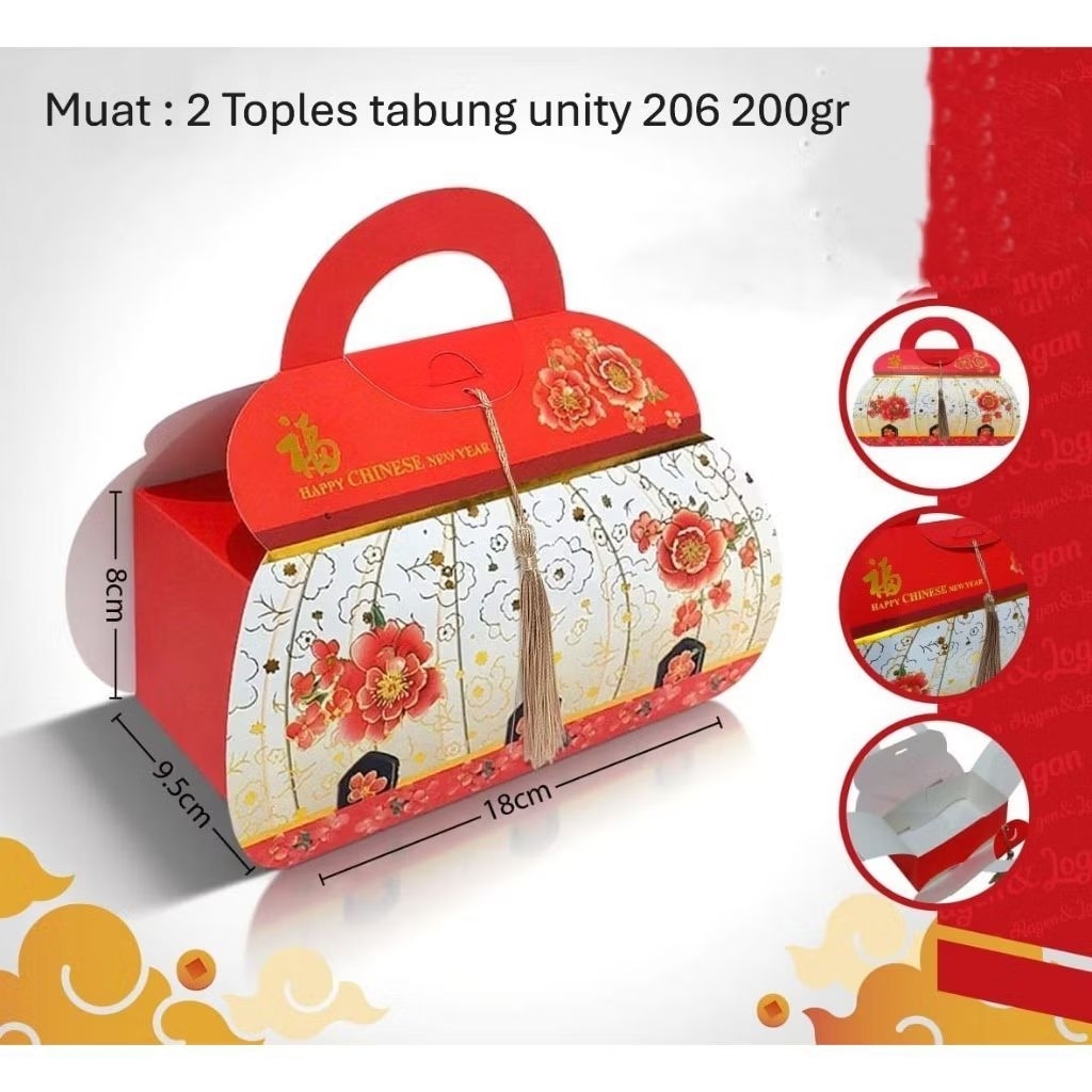 Box dus pakaging hampers imlek terbaru