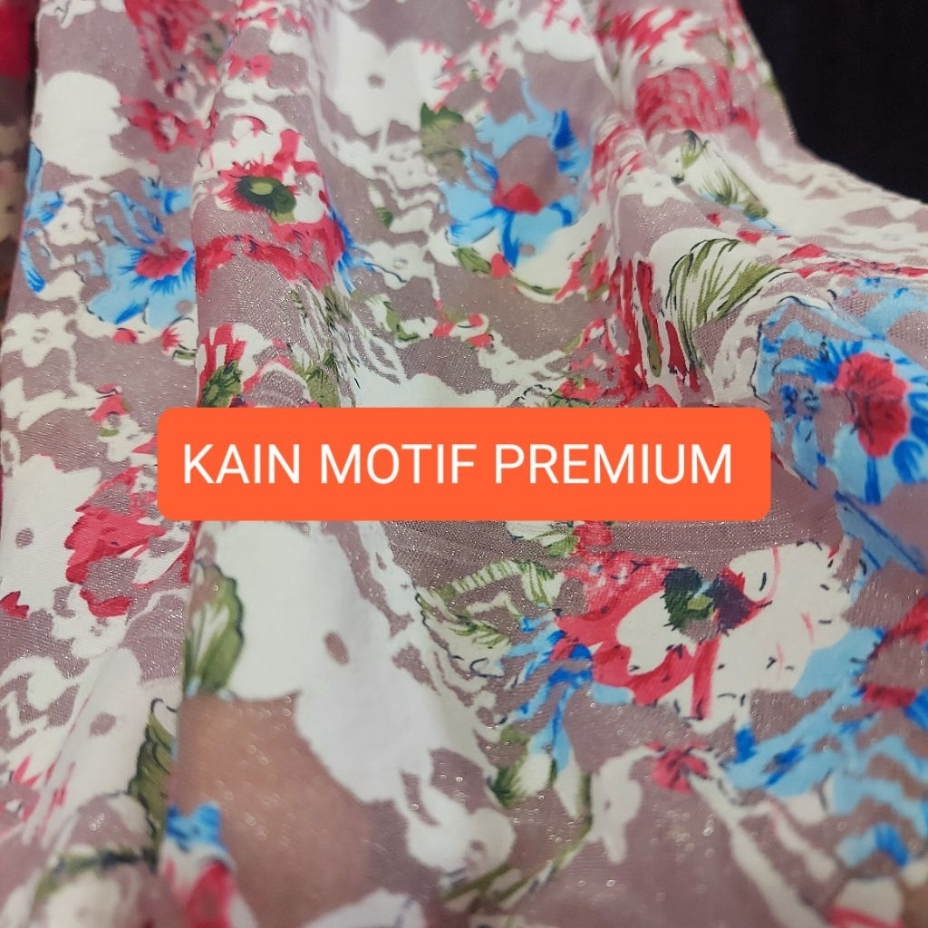 kain tile premium  - kain tile motif bunga - kain tile motif timbul - tile stretch halus lembut - dr