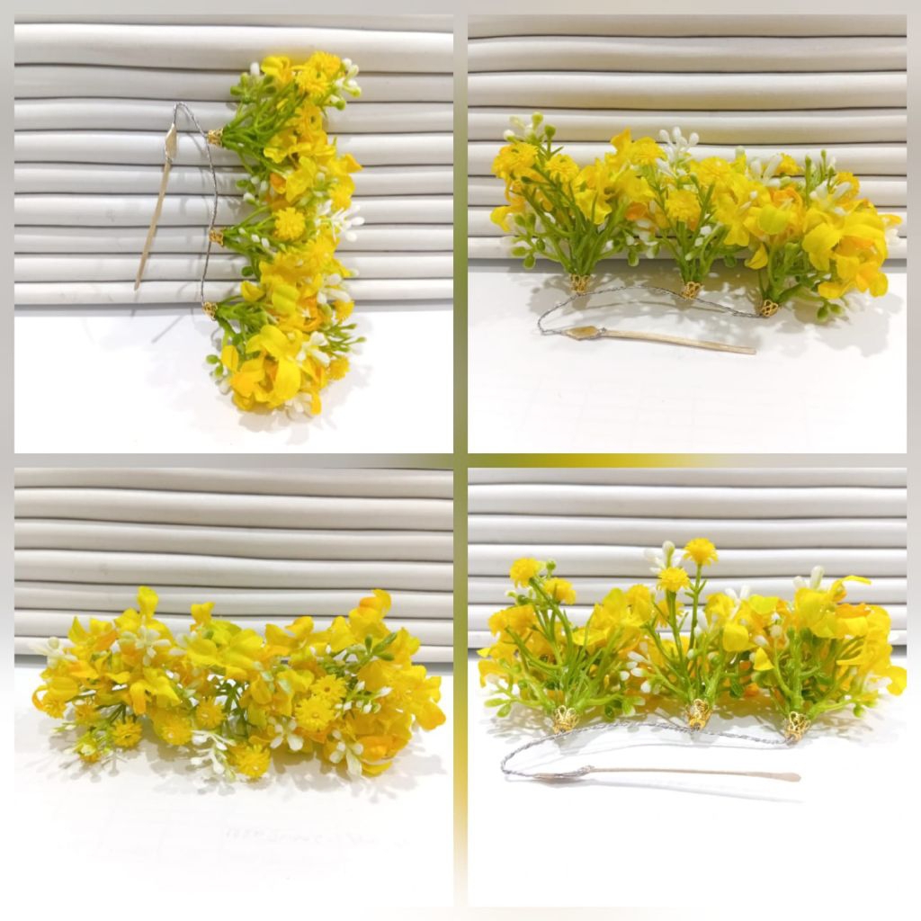 cucuk semanggi bunga melati kuning untuk sanggul / aksesoris sanggul