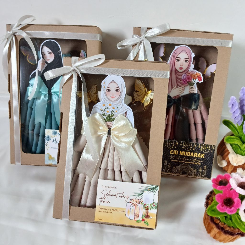 HAMPERS HIJAB TOPPER GURU/GIFTBOX HIJAB PRINCESS/KADO ULTAH