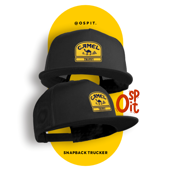 SNAPBACK TRUCKER - CAMEL THROPY - Topi Jaring/Jala - Dewasa - Unisex