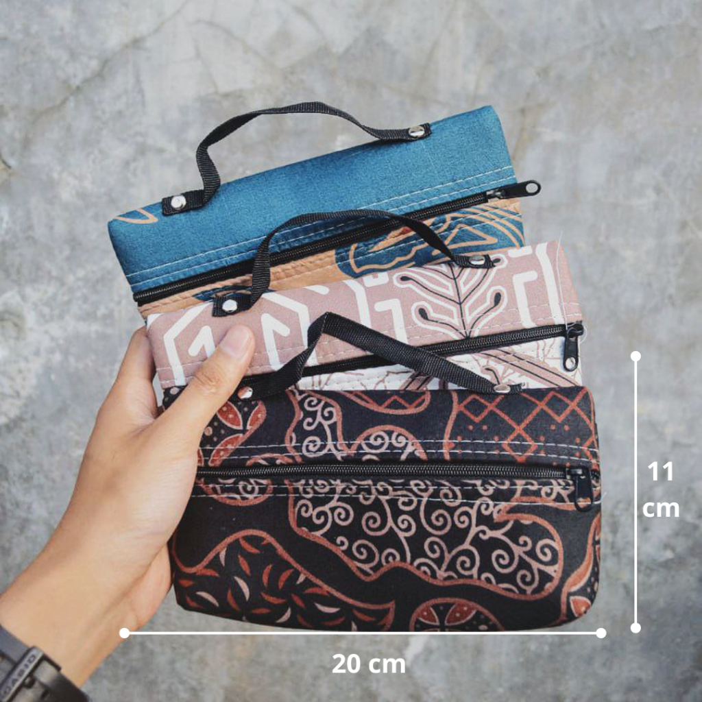 Grosir Dompet batik kondangan dompet wanita / clutch batik / Handbag mini batik souvenir + Free Plas