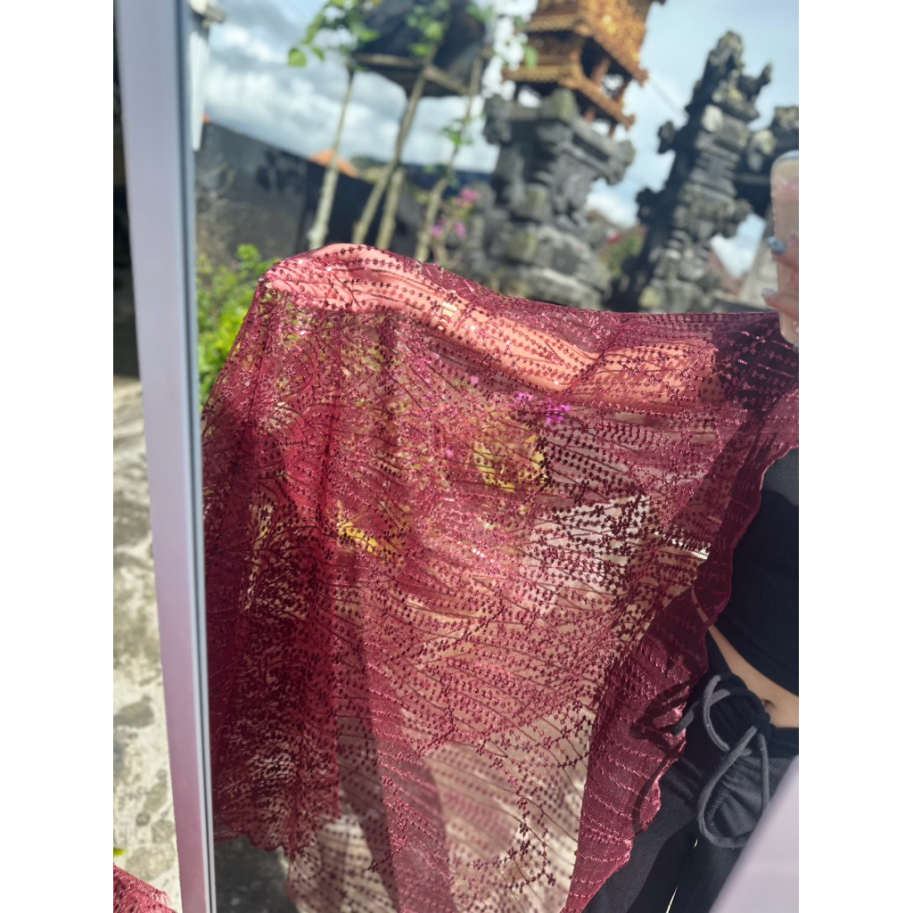kain kebaya tile payet