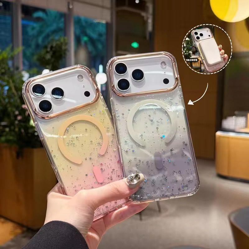 Case Casing Glitter Magsafe Acrylic Iphone 17 Pro Max AirCase Casing Glitter Magsafe Acrylic Iphone 