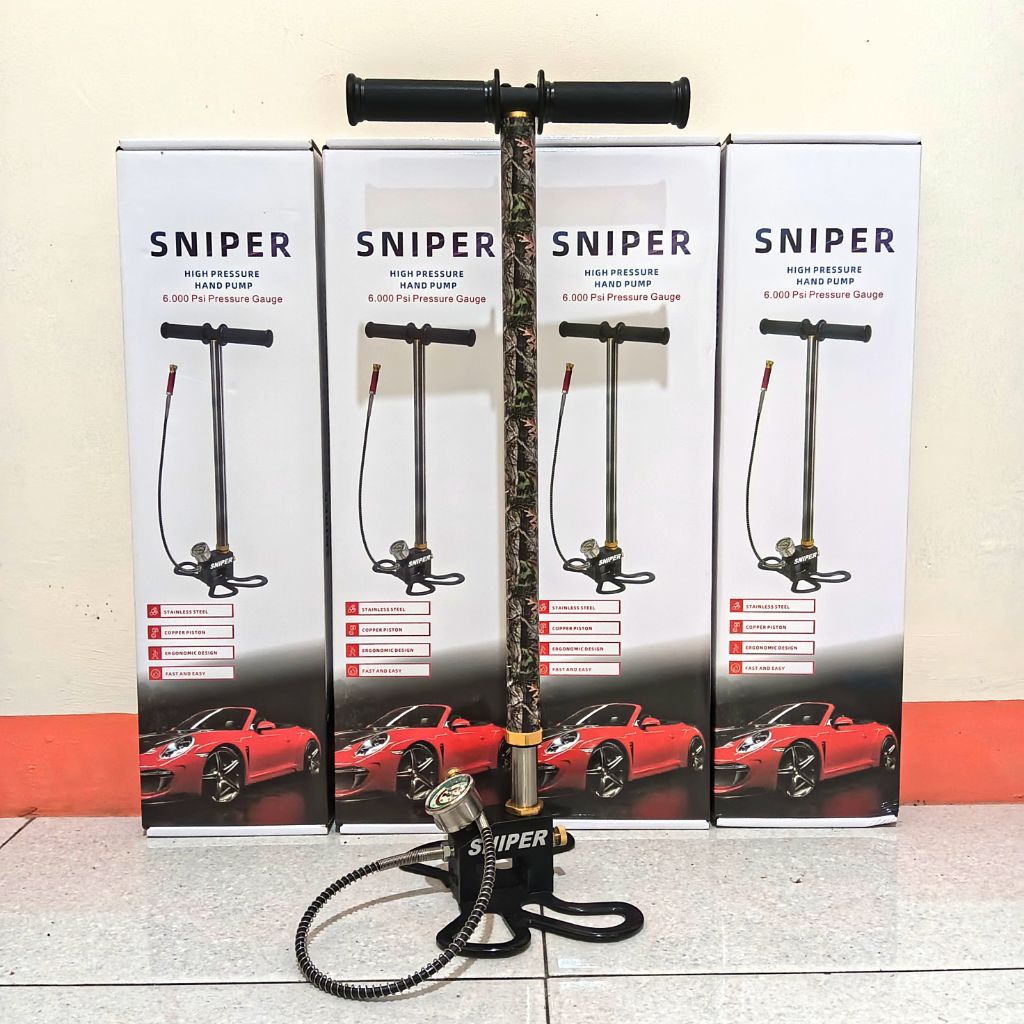 Pompa PCP Kaki Kupu Kupu Warna Camo, Pompa PCP 6000Psi Warna Camo, Pompa PCP 6000psi, Pompa PCP Harg