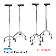 Tongkat Jalan Orang Tua Kaki 4 Empat Onemed/Sella Tongkat Jalan Kaki 4/Tongkat Jalan Lipat Sella