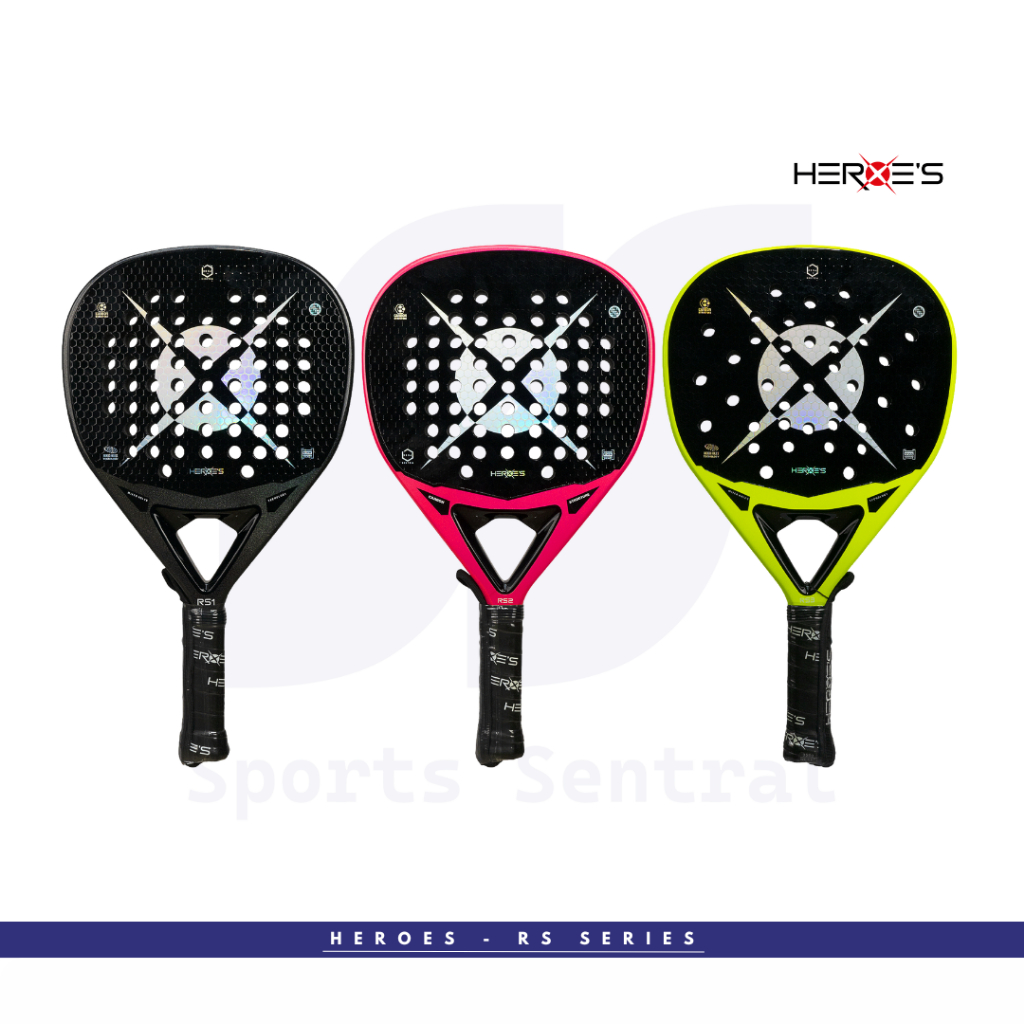 Heroes Raket Padel Paddle Heroe's RS Series RS1 RS2 RS3