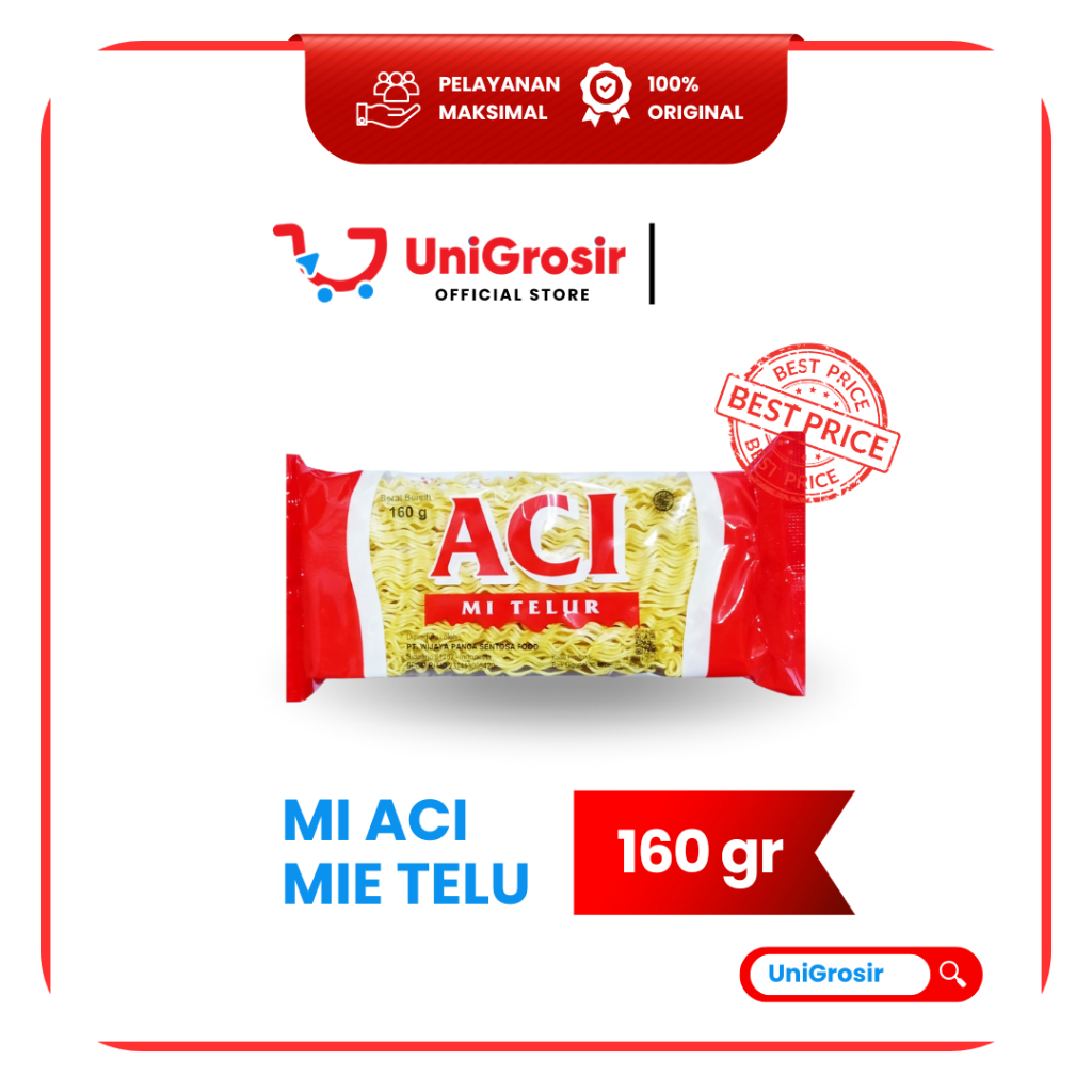 [UniGrosir] Mi ACI MIE TELUR KERITING TELOR KRITING EGG NOODLES ~ 160 gr