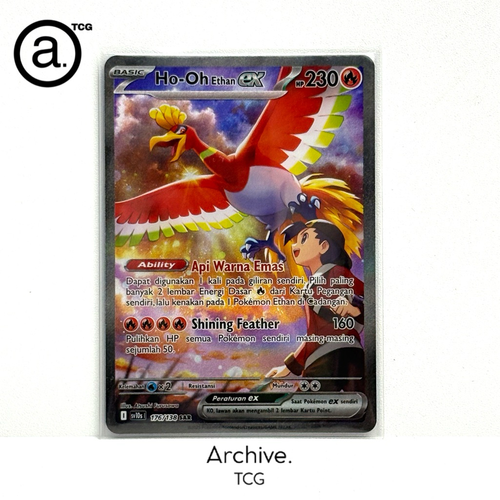 Ho-oh Ethan SAR (176/138) Pokemon Indonesia ~ Kehadiran Juara SV10S