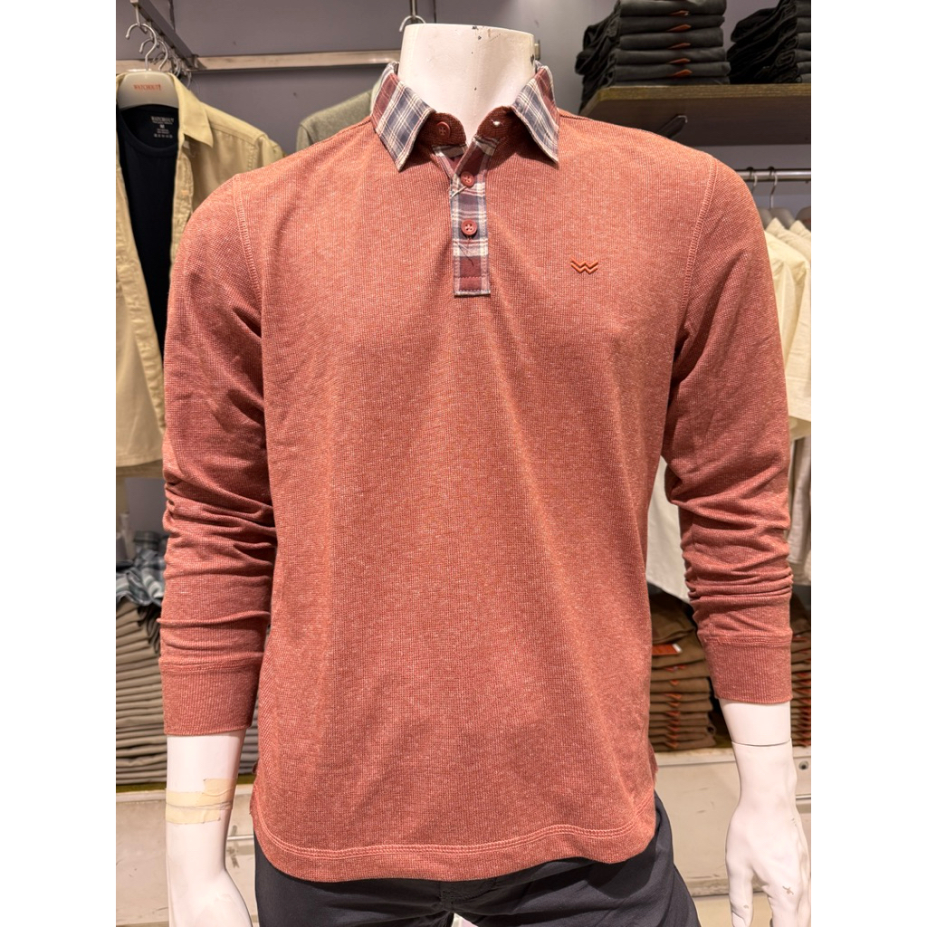 kaos lengan panjang watchout berkerah WS300210017