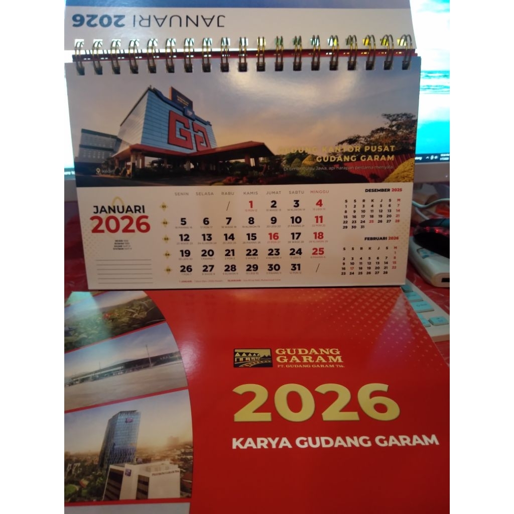 KALENDER MEJA DIREKTUR MEWAH BESAR 2026 PT.GUDANG GARAM LIMITED EDITION