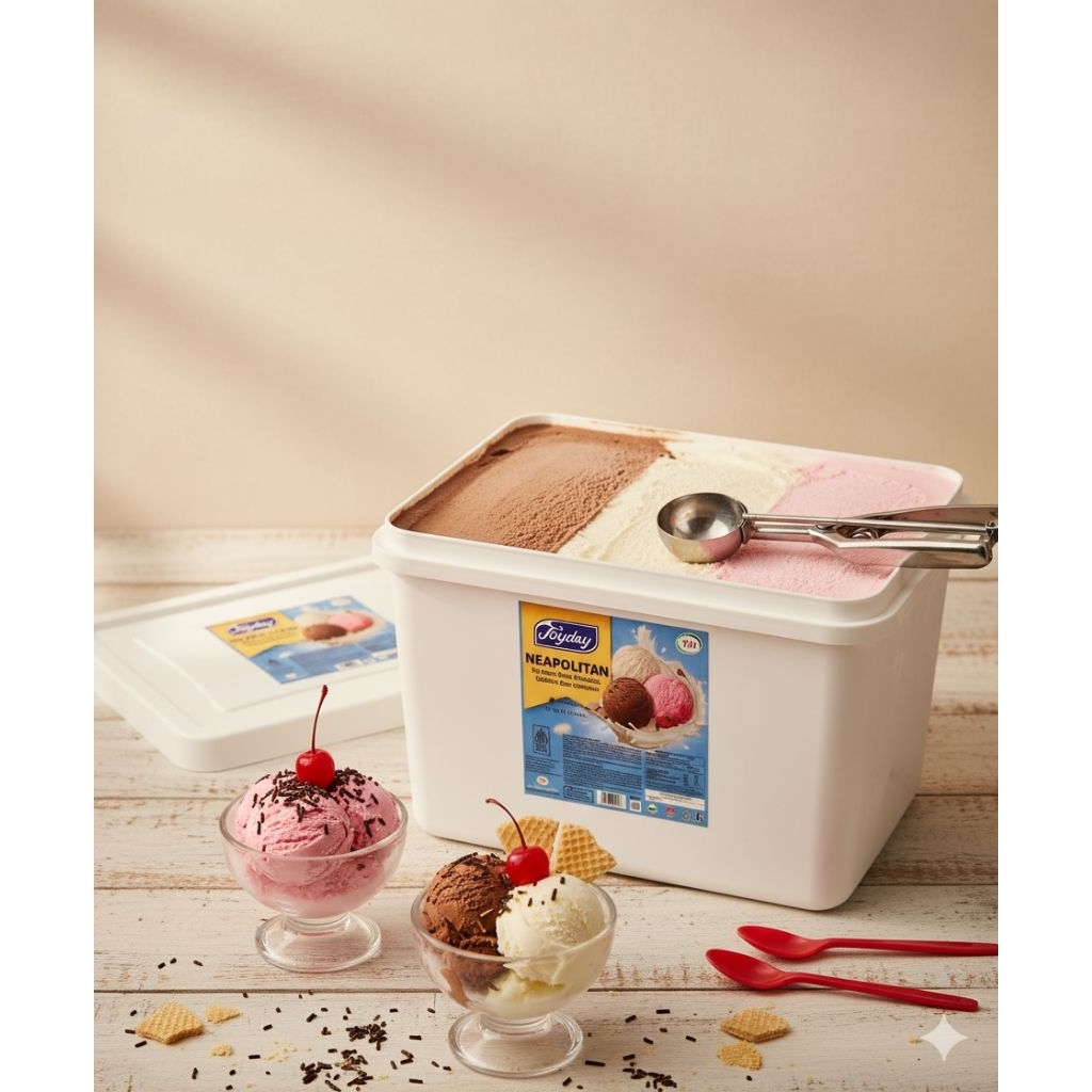 PROMO ESKRIM JOYDAY 8LITER NEOPOLITAN 3RASA