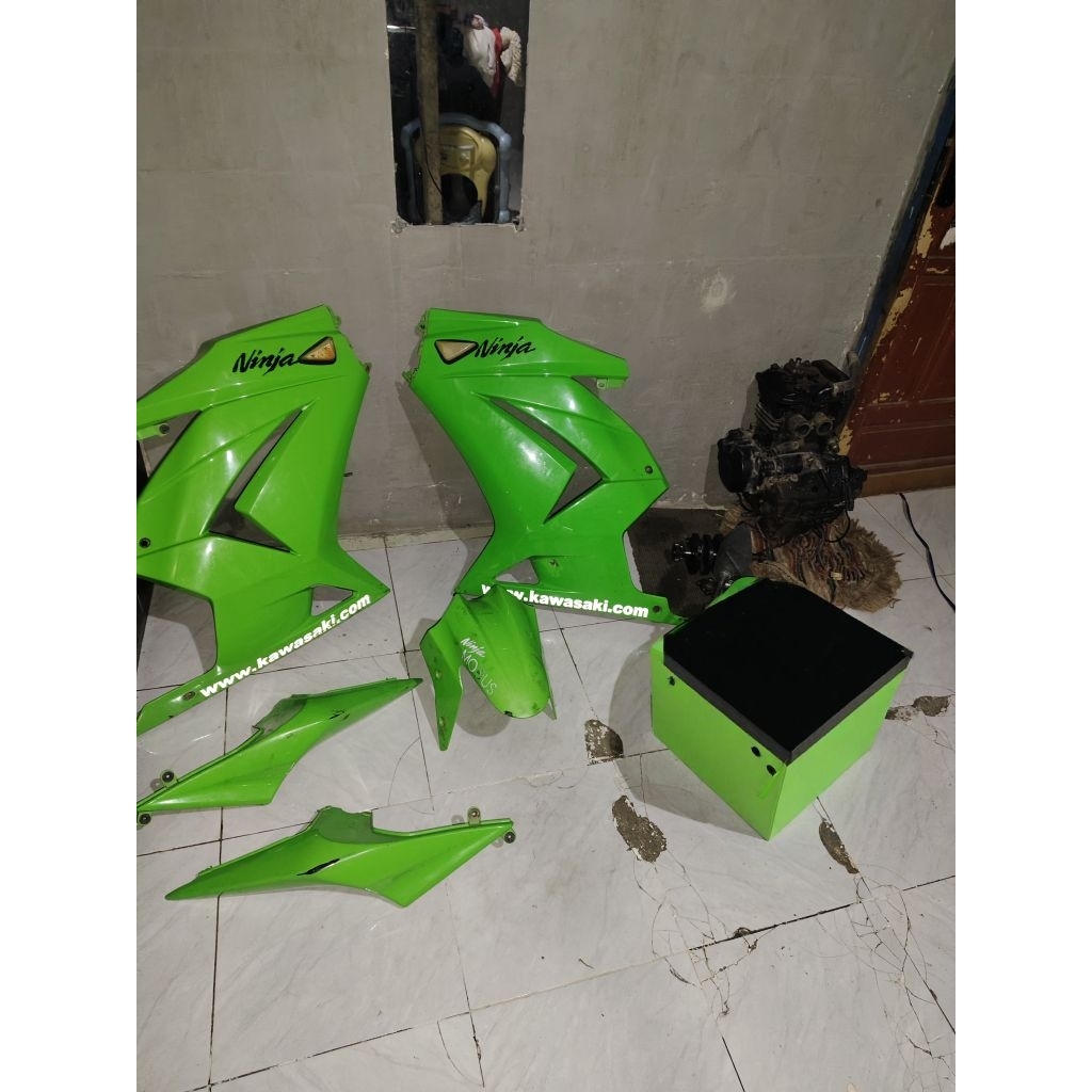 body ninja full set ninja 250 karbu original copotan