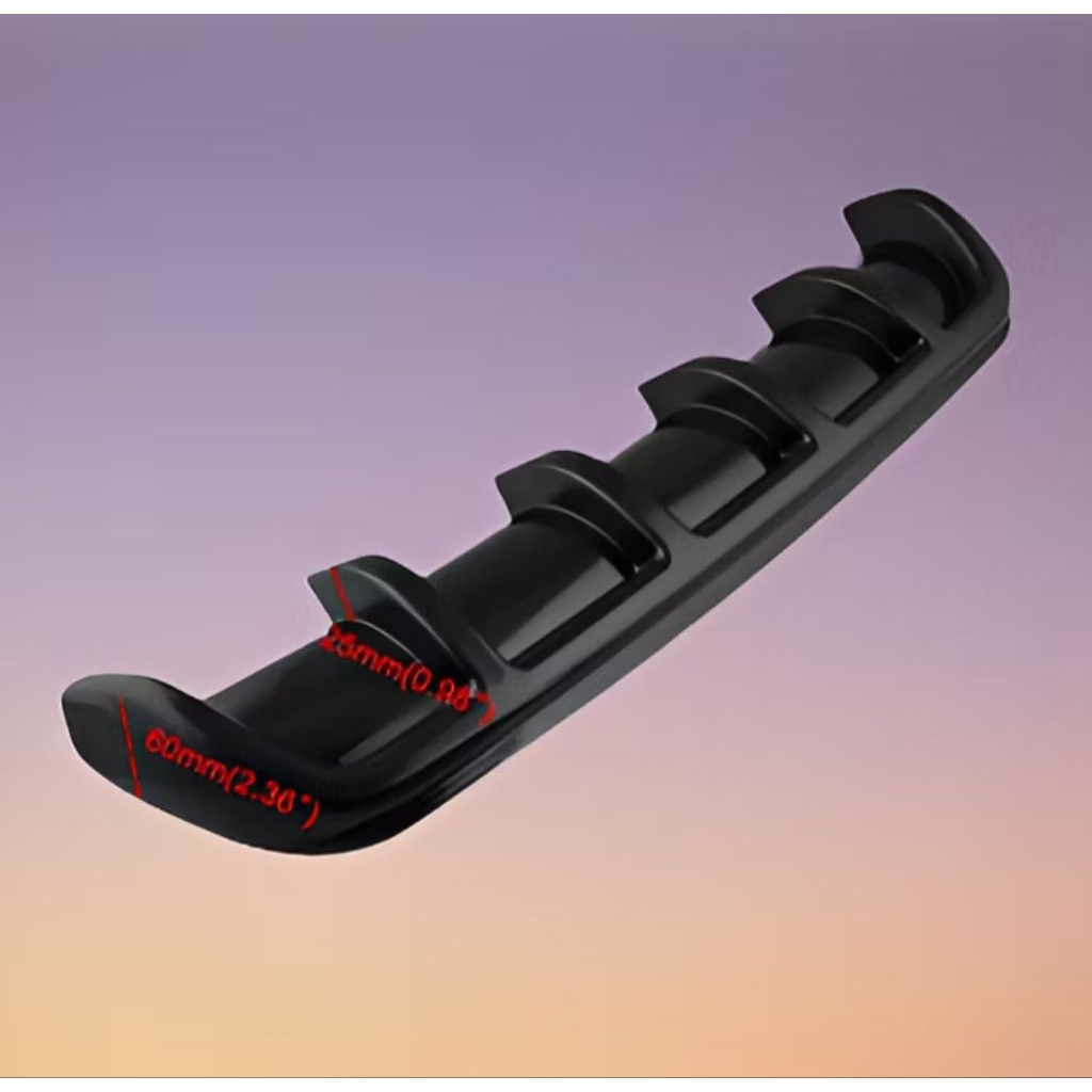 Diffuser Pelindung Bumper Belakang Mobil Universal