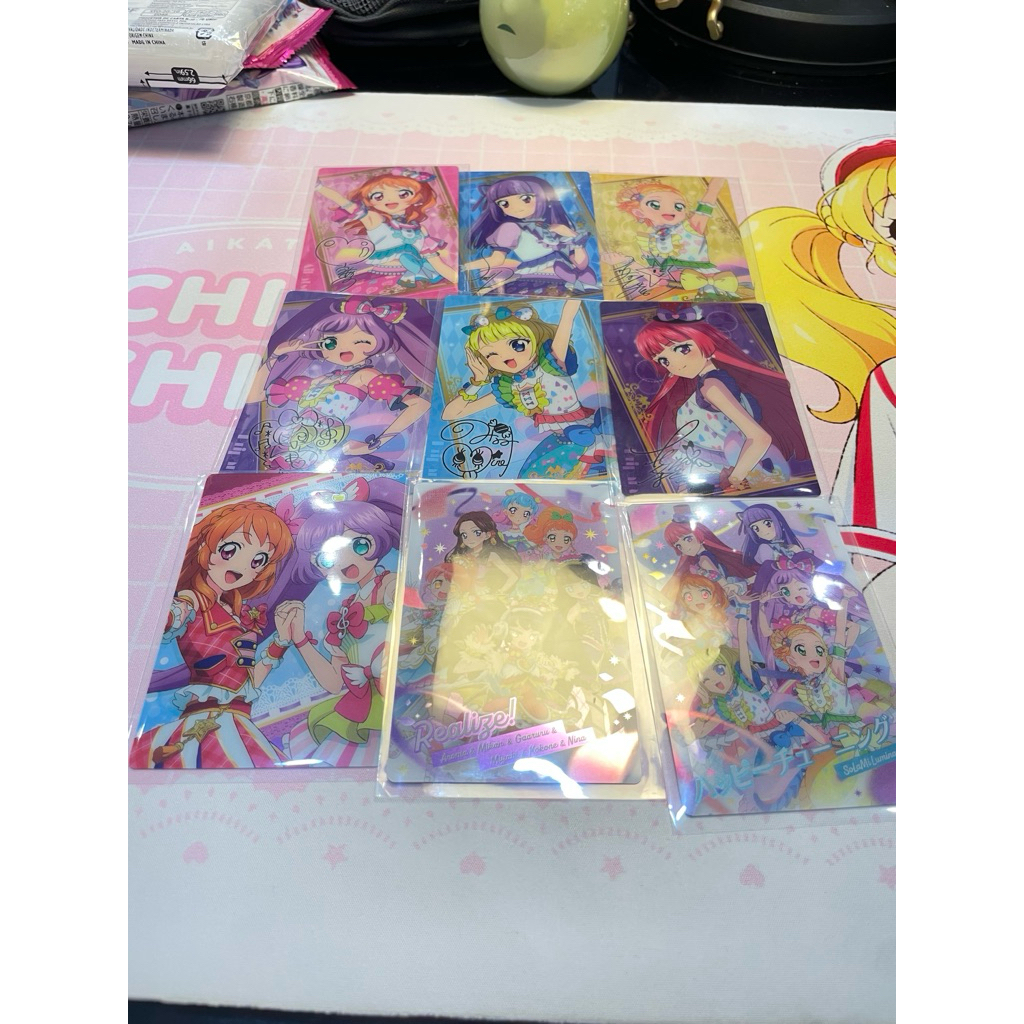 Aikatsu pripara The Movie Wafer Cards Kartu PT 1 Akari Sumire Hinaki Laala Mirei Sophy Aroma Mikan G